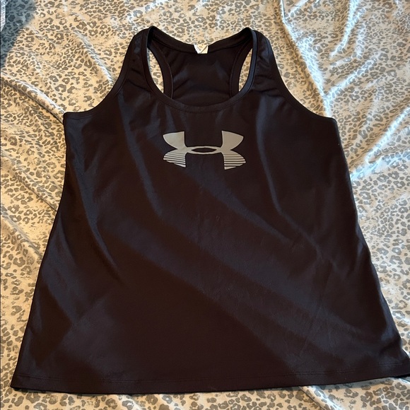 Under Armour Women's Black and Gray Tank Top - Picture 1 of 3